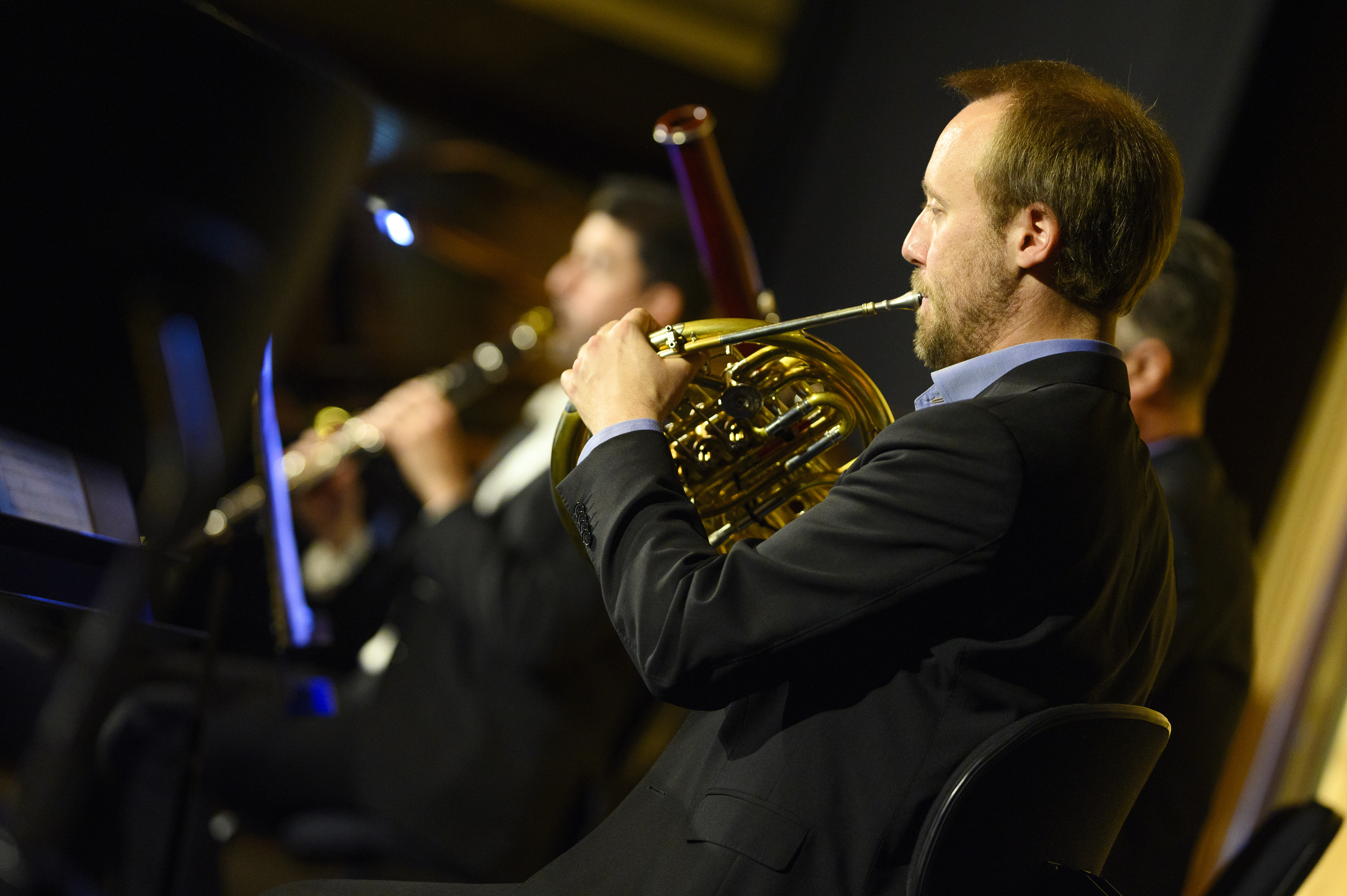 Musiker ur Nordiska Kammarorkestern under en konsert
